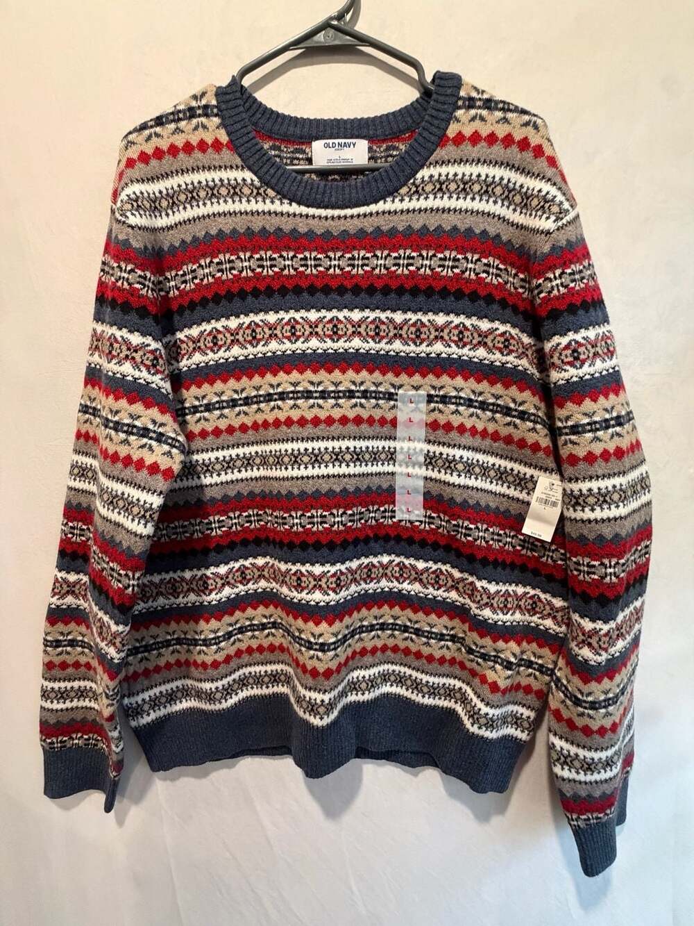 New Old Navy SoSoft Fair Isle Crew-Neck Sweater Size L